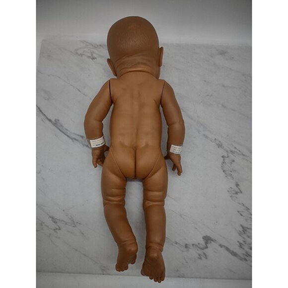 80s Berjusa Baby Boy Doll Anatomically Correct Newborn Realistic Brown Eyes 20” - Picture 2 of 11